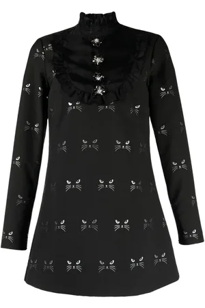 Macgraw Tempo patterned jacquard mini dress