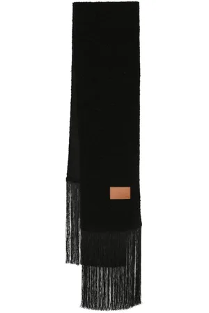 FORTE FORTE Fringed knitted scarf