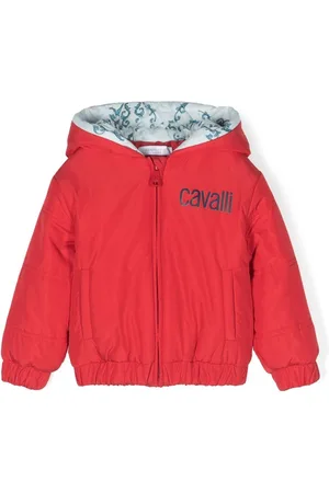 Roberto Cavalli Logo-print padded jacket