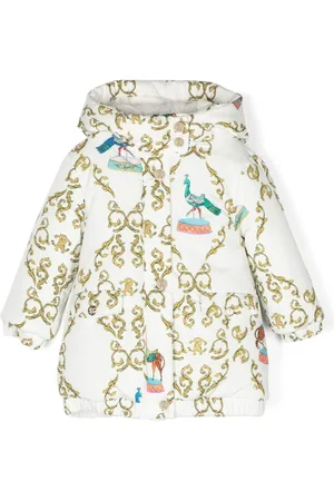 Roberto Cavalli Abstract-print padded coat