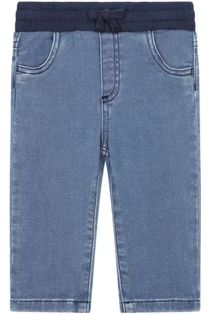 Dolce & Gabbana Drawstring-waist cotton-blend jeans