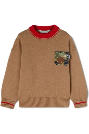 Palm Angels Camouflage-print virgin wool jumper