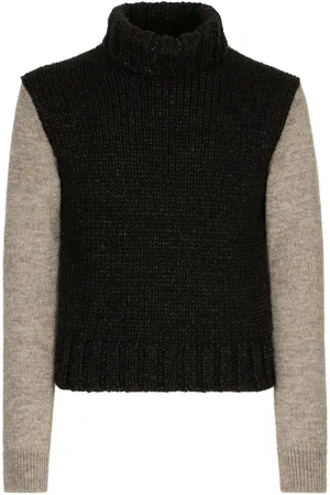 Dolce & Gabbana High-neck chunky-knit jumper