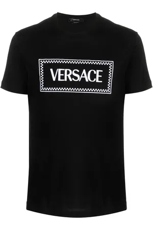 VERSACE 90s Logo embroidered T-shirt