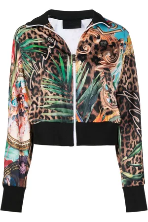 Philipp Plein Baroque Flowers-print jacket