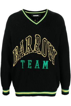 BARROW Intarsia-logo knitted jumper