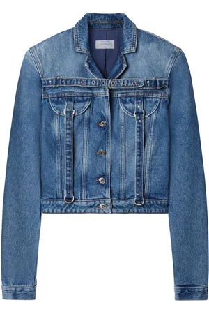 OFF-WHITE Belt-detailed denim jacket
