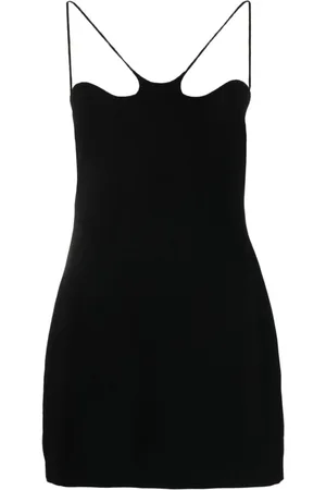 Monot Curvy-neckline minidress