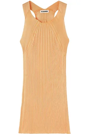 Jil Sander Sleeveless ribbed-knit top