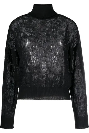 Twin-Set Roll-neck knitted top