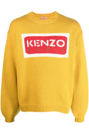 Kenzo Intarsia-knit logo jumper