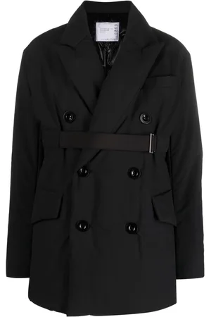 SACAI Belted double-breasted blazer
