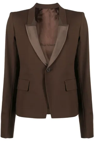 Rick Owens Shawl-lapels single-breasted blazer