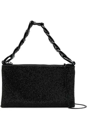 Patrizia Pepe Maxichain rhinestone clutch bag
