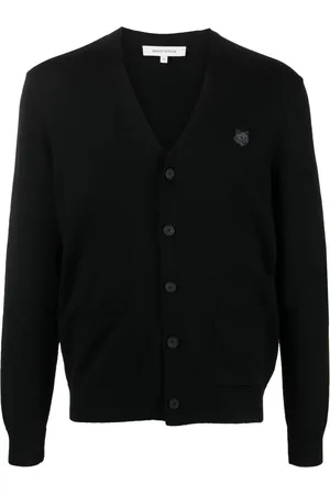 Maison Kitsuné V-neck wool cardigan