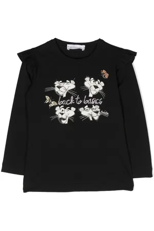 MONNALISA Pink Panther long-sleeve T-shirt