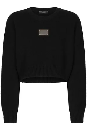 Dolce & Gabbana Logo-plaque cropped jumper