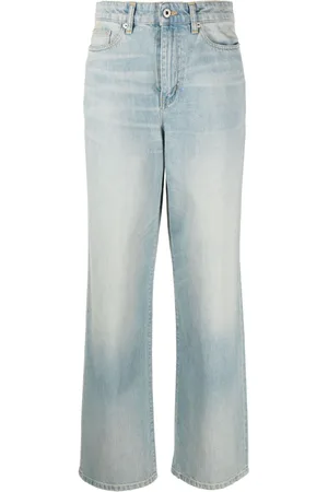Kenzo Logo-appliqué wide-leg jeans