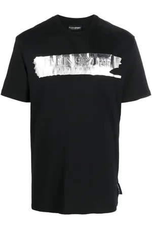 Philipp Plein SS Silver Brush cotton T-shirt