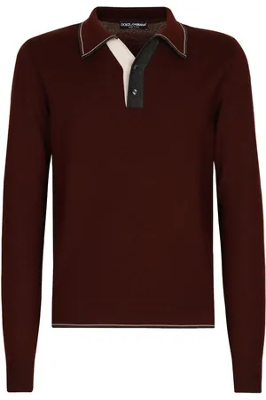 Dolce & Gabbana Contrasting-border virgin-wool polo top