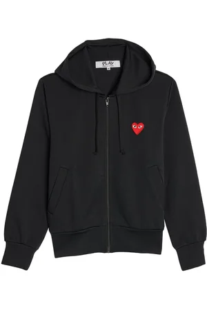 Comme des Garçons Logo-patch zipped hoodie