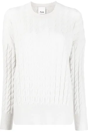 Allude Cable-knit long-sleeve jumper