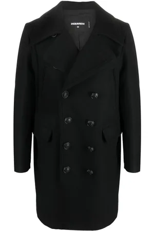 Dsquared2 Logo-button double-breasted coat