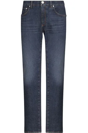 Etro Pegaso-motif slim-fit jeans
