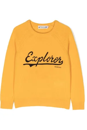 BONPOINT Logo-print wool jumper