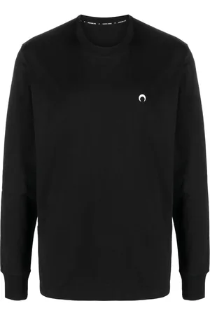 Marine Serre Logo-embroidered crew-neck sweatshirt