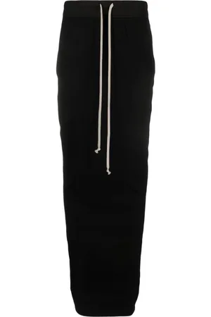Rick Owens Pillar drawstring-waist maxi skirt