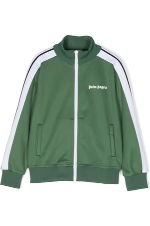 Palm Angels Logo-print zip-up track jacket