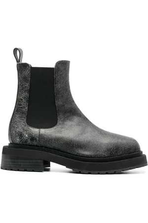 ECKHAUS LATTA Mike cracked-effect Chelsea boots