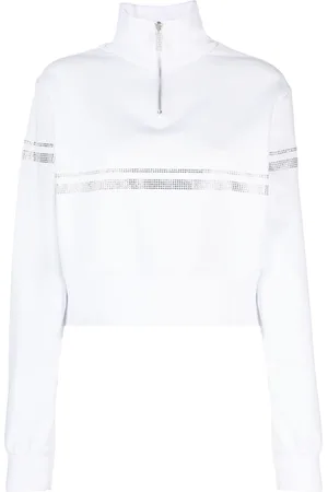 GCDS Logo-print crystal-embellished sweatshirt