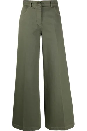 Aspesi Wide-leg high-waisted trousers
