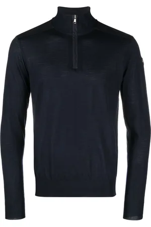 Paul & Shark Logo-patch roll-neck jumper