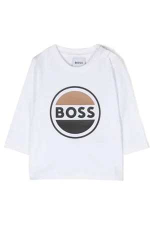 HUGO BOSS Logo-print long-sleeve top