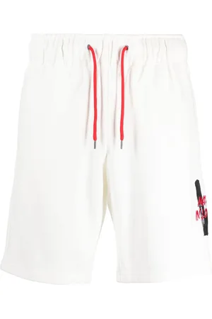 Ports V Logo-patch jersey track shorts