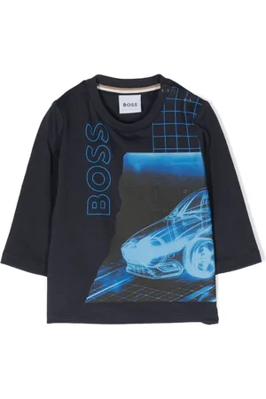 HUGO BOSS Logo-print long-sleeve top