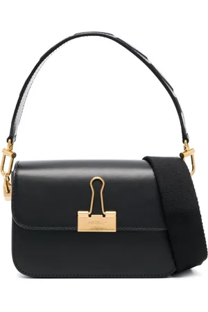 OFF-WHITE Binder leather shoulder bag