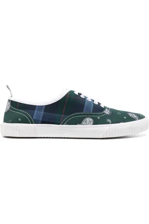 Thom Browne Heritage mix-print cotton sneakers