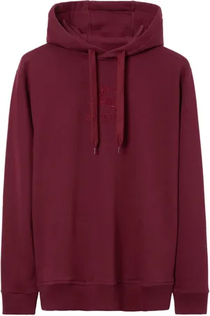 Burberry EKD embroidered cotton hoodie