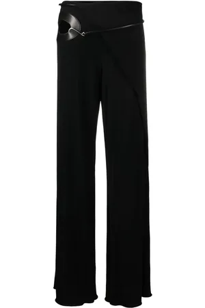 Tom Ford Cut-out wide-leg silk trousers