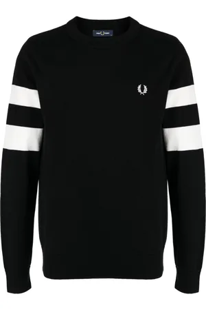 Fred Perry Ringer-embroidered cotton sweatshirt