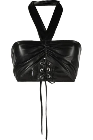 Manokhi Halterneck leather top