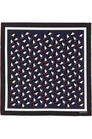 Gucci Abstract-pattern organic silk scarf