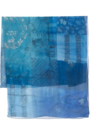 Gucci GG Supreme-print organic-silk scarf