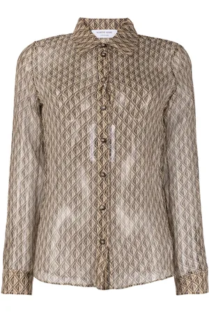 Marine Serre Moon Diamant silk shirt