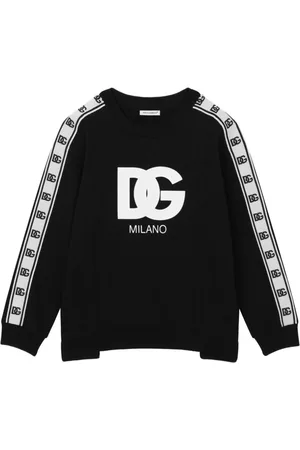 Dolce & Gabbana Logo-embossed stripe-detail sweatshirt