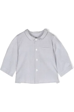 BONPOINT Striped long-sleeve shirt